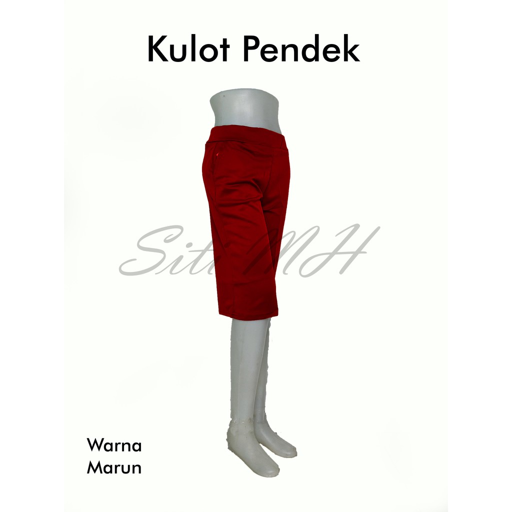 Celana Kulot Wanita Pendek Bahan Jersey