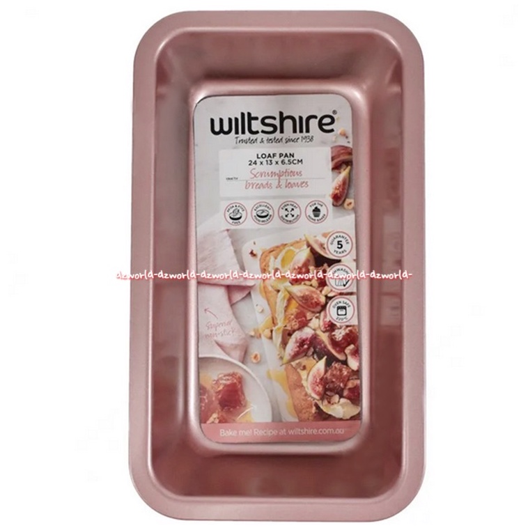 Wiltshire Loaf Pan 24cm Oven Tray Persegi Loyang Tempat Bakar Kue Roti Tawar Anti Lengket Stainless Steel Rose Gold Wit Shire