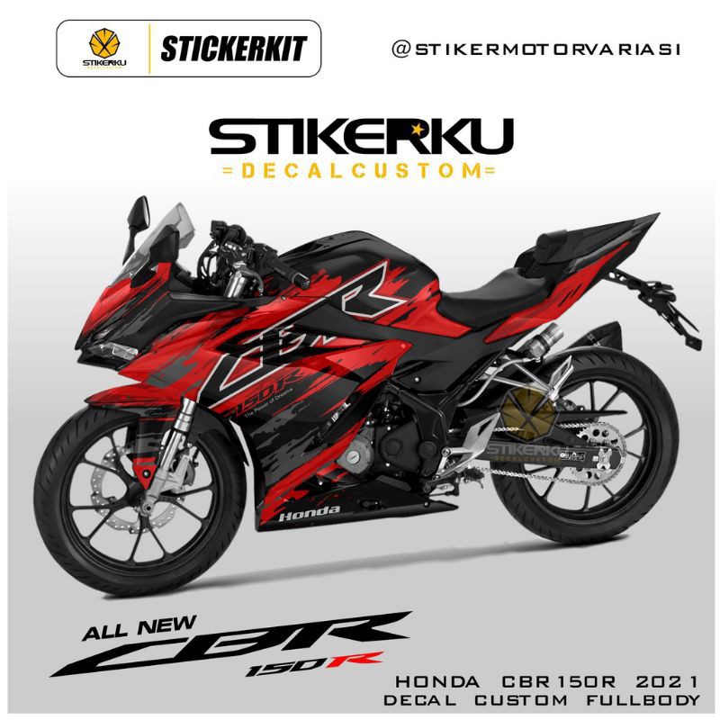decal CBR 150 2021 / decal Honda CBR / sticker motor CBR 2021 / decal motor Honda CBR 150 2021