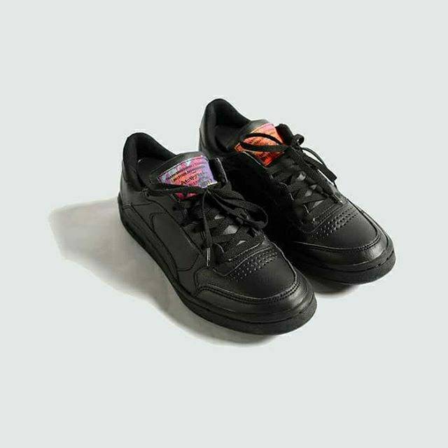 BONE ALL BLACK SHOES | THXSMN X ALIPJON