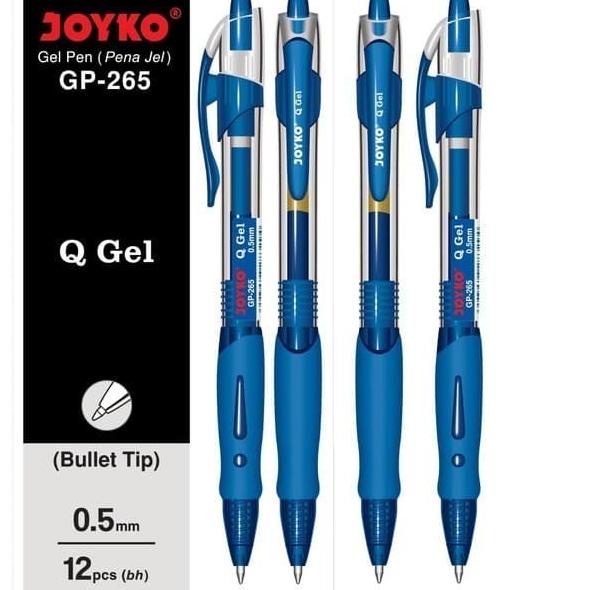 

➧ Gel Pen / Pen Gel joyko Gp-265 (1 box Isi 12 Pcs) - Black ✸