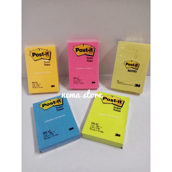 

POST IT 656 COLOR/ STICKY NOTE 656-AC