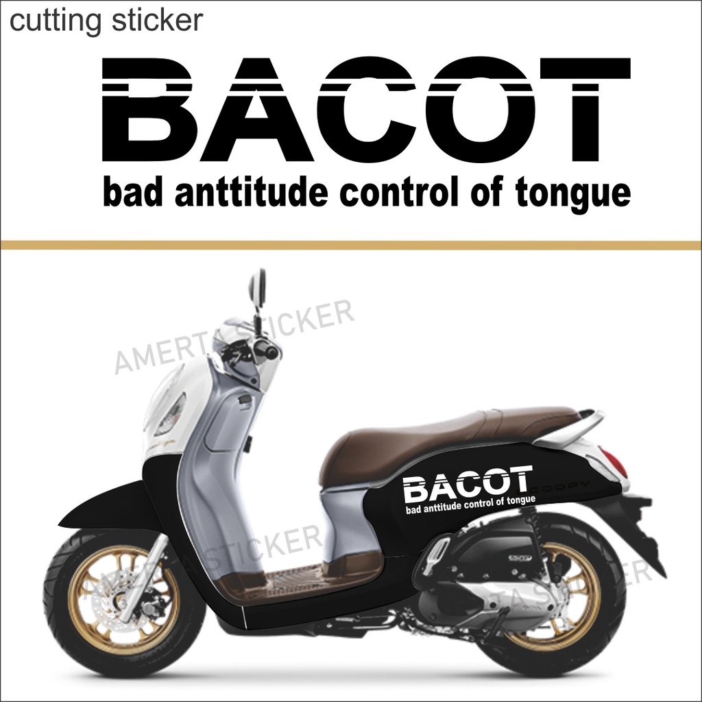sticker bacot scoopy terjangkau