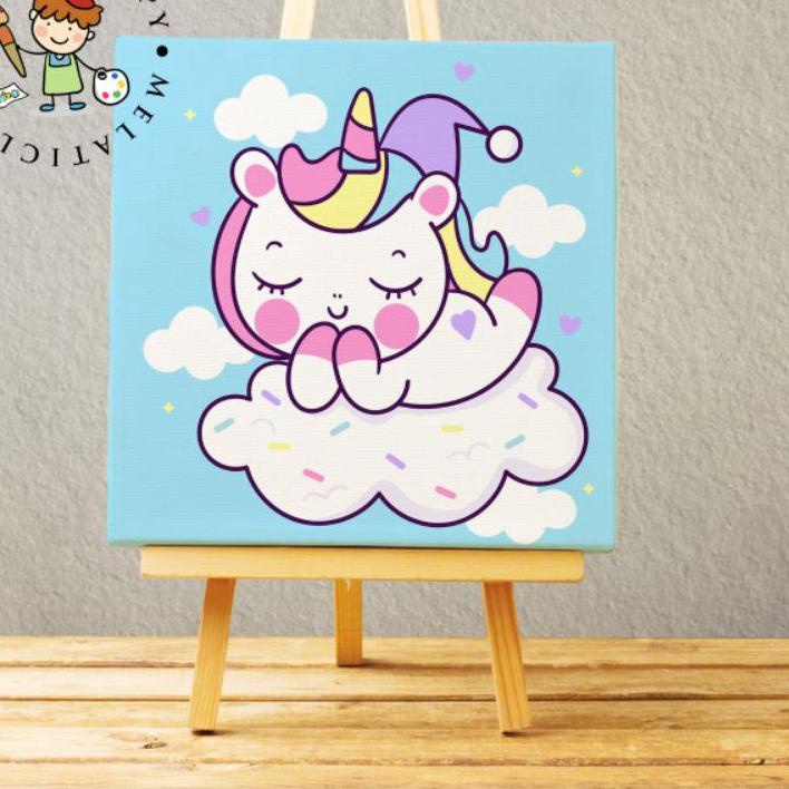 

ン PAINT BY NUMBER KANVAS 20X20 UNICORN Limited !