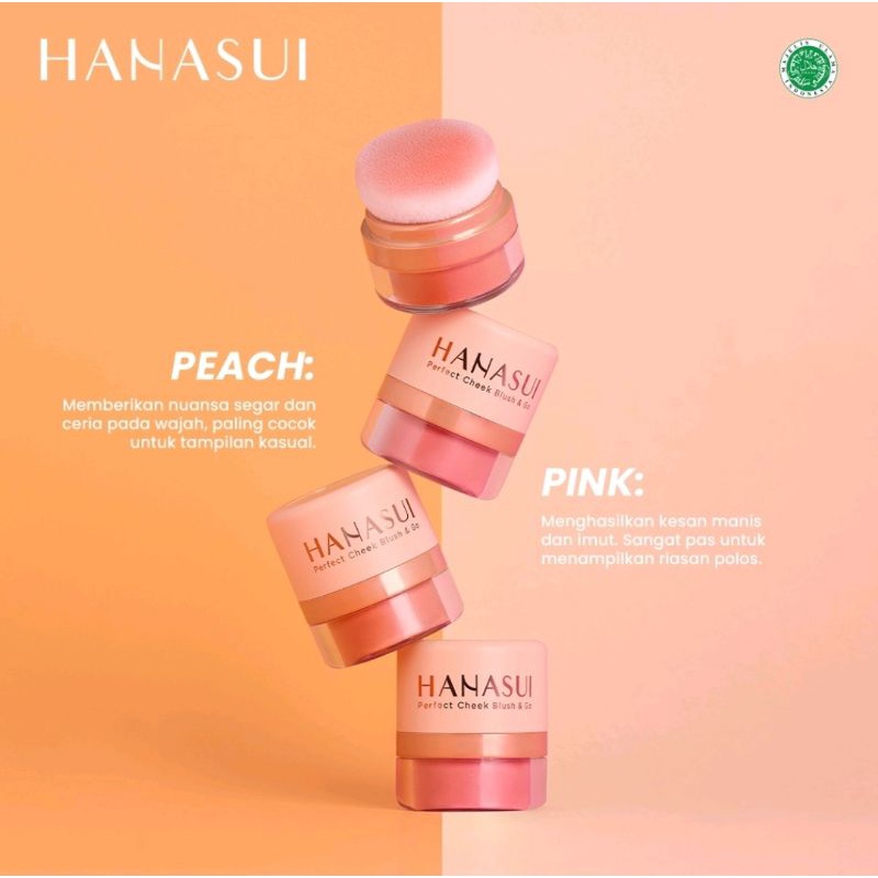 HANASUI BLUSH ON AND CHEEK/BEDAK BLUSH ON