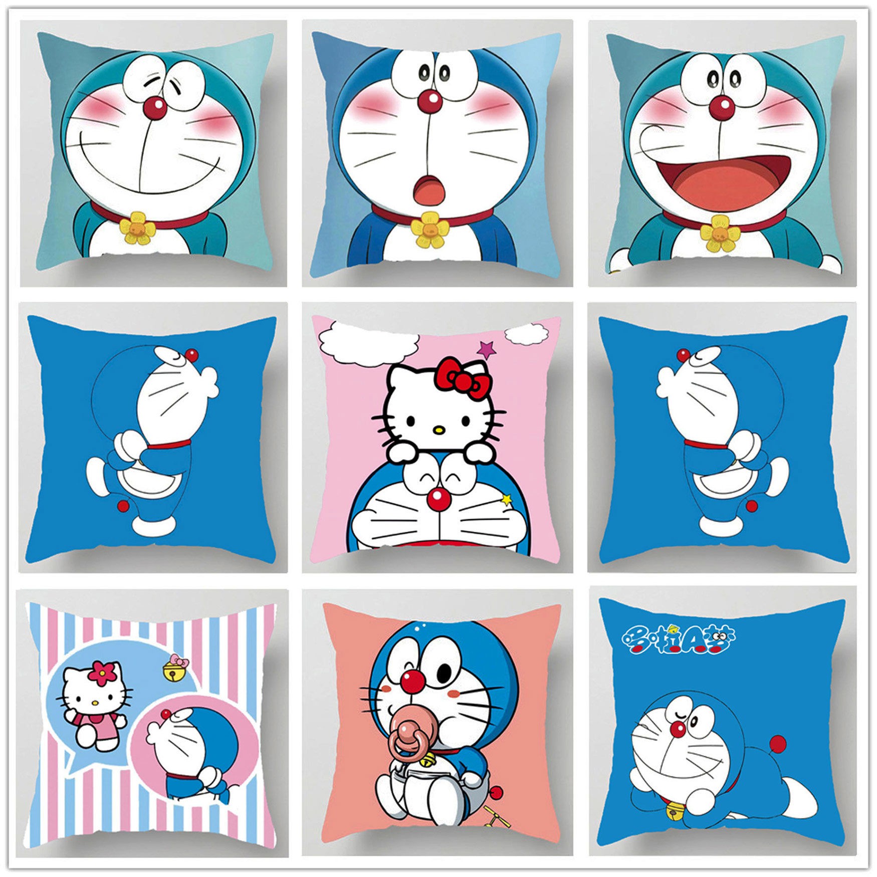 Bantal Bentuk Kartun Anime Doraemon Warna Biru Shopee Indonesia