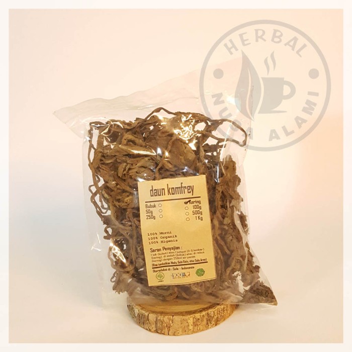 

DAUN KOMFREY COMFREY KERING | PREMIUM | Symphytum 100g