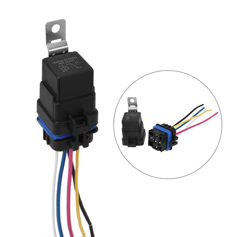 Soket Relay Dc / 12V 40A 5 Pin Anti Air Untuk Mobil