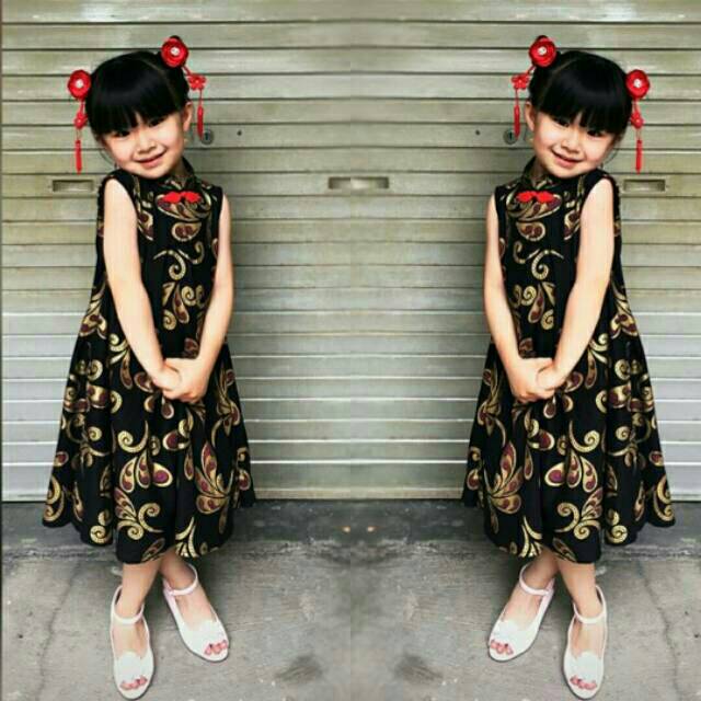 Ethnic Momo Dress Imlek Batik Imlek Baju Batik Couple Dress Batik