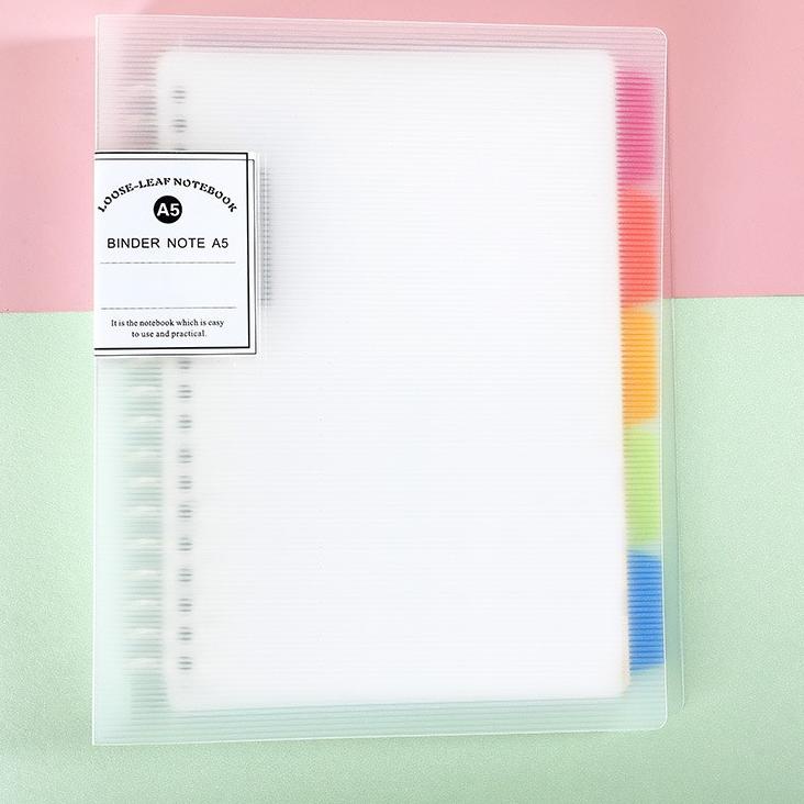 

Terkini Binder A5/B5 Cover Berwarna Transparan Plastik Tebal Include Kertas dan Pembatas ➱ ➱
