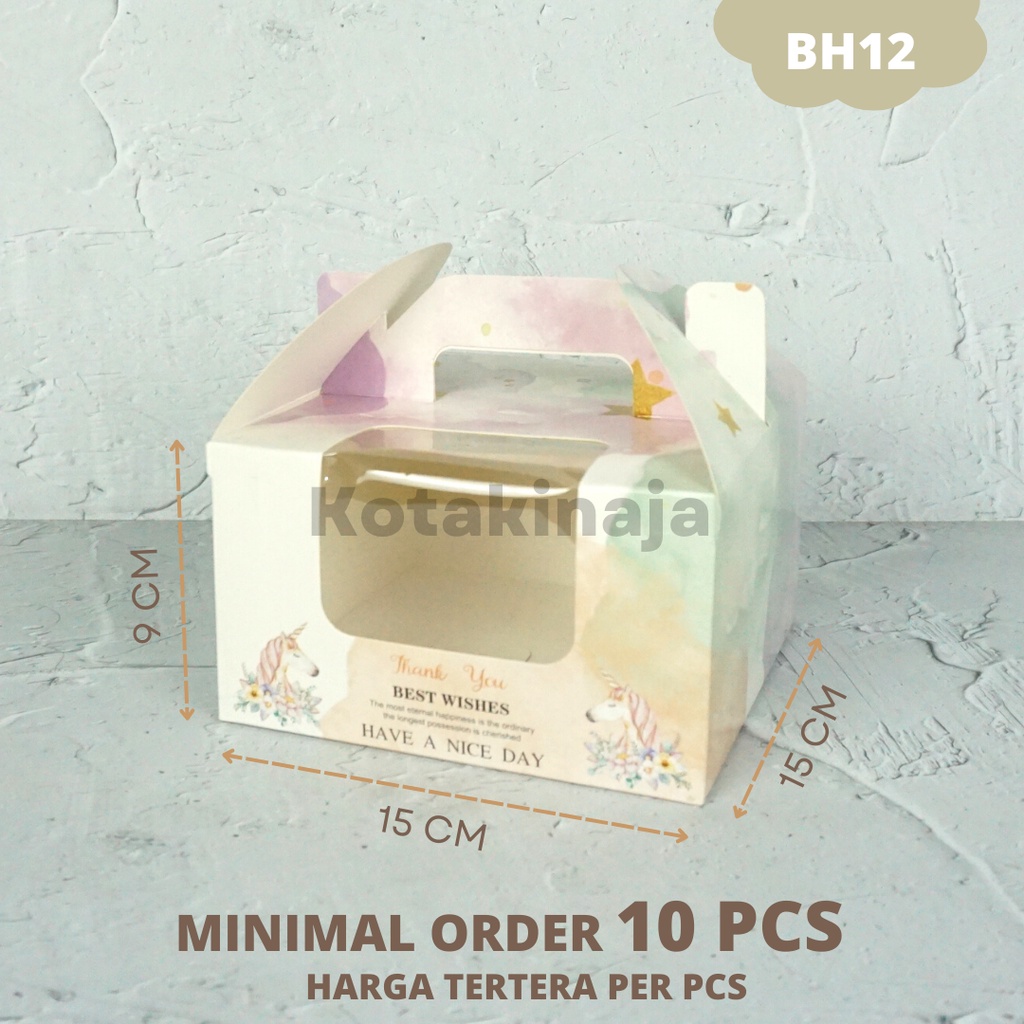 

Box Cupcake / Box Pudding / Box Muffin / Kotak Cupcake / Kotak Pudding / Kotak Muffin I BH12