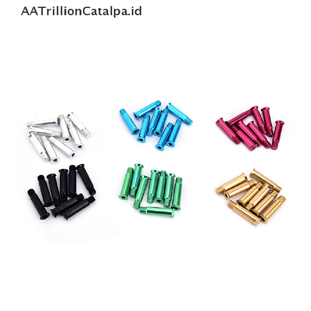 Aatrillioncatalpa 8pcs / set Sekrup / Baut Bahan Aluminum alloy Untuk Sepatu Roda inline skate