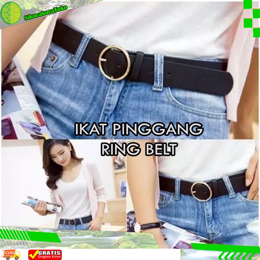 (SKR) 60Gr RING BELT MUMER FD Ikat Pinggang Sabuk Wanita Perempuan Model Cincin