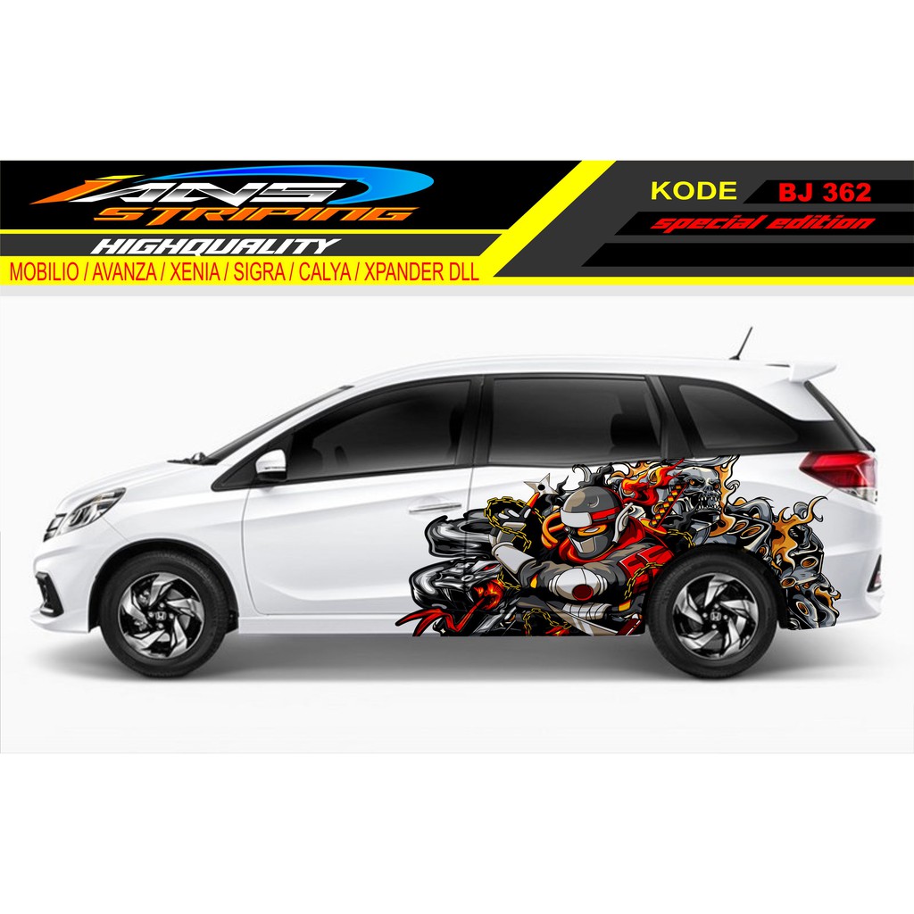 STICKER MOBIL MOBILIO / DECAL MOBILIO / STIKER MOBIL KARTUN