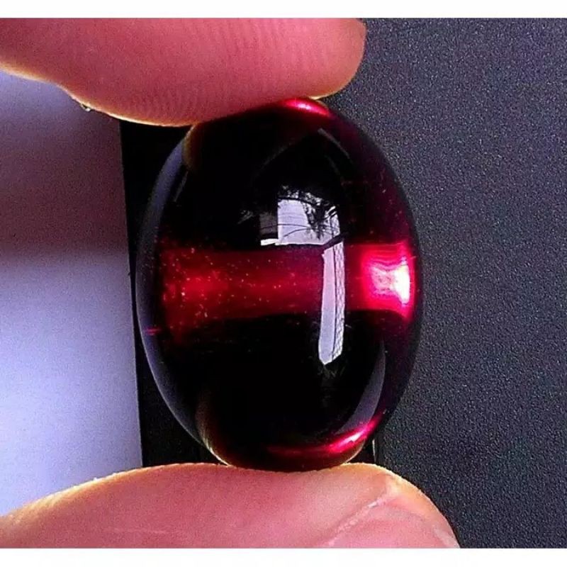 Batu Akik Kecubung Wulung Merah Kecubung Api Tanpa Ring