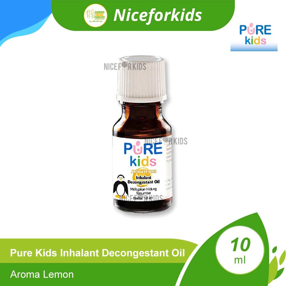 Pure Kids Inhalant Decongestant Oil 10ml / Pure BB Obat Hidung Tersumbat / Aromaterapi Pelega Hidung Tersumbat Anak Purekids