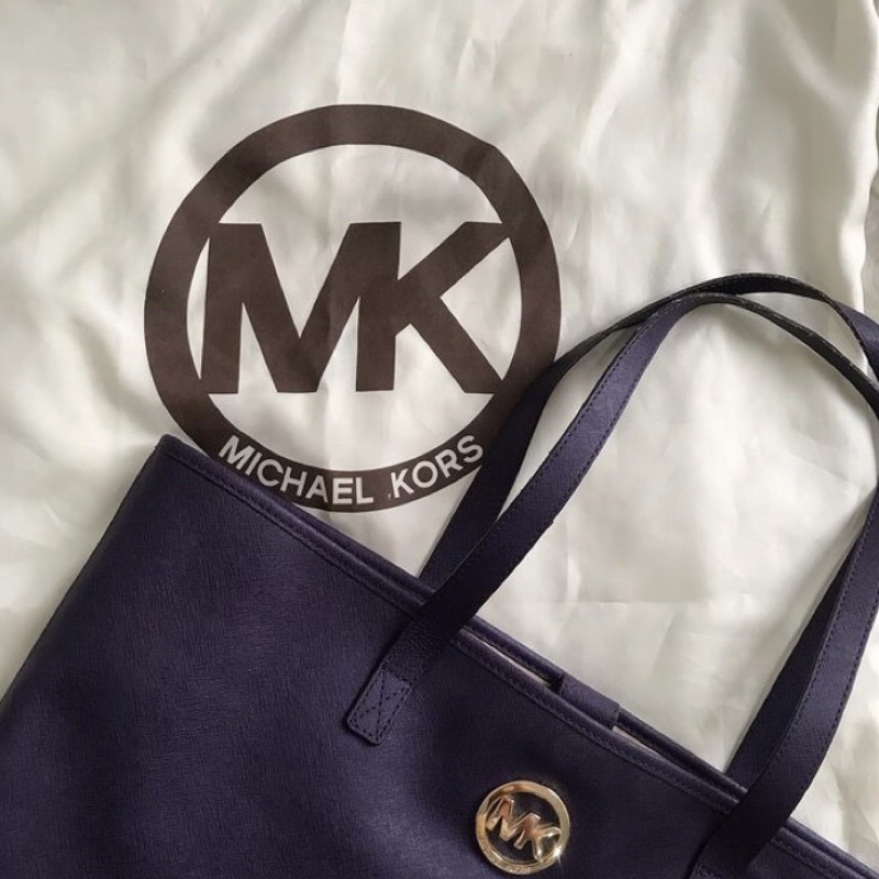 Preloved Tas Michael Kors Totebag Purple
