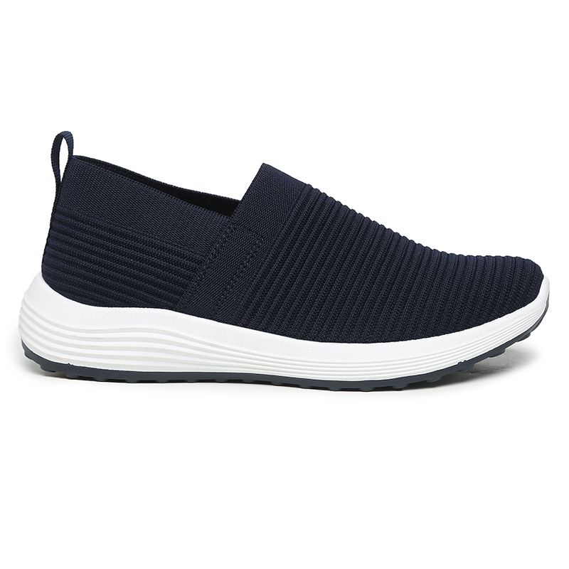 [GROSIR][COD] SEVEN_DAY SEPATU RAJUT SLIP ON WANITA OLAHRAGA TANPA TALI SPORT SHOES NAVY A-667