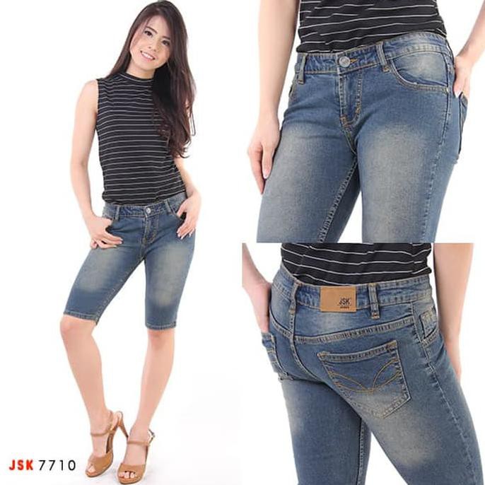 Terlaris Toop Celana Pendek Jeans Wanita / Jeans Pendek Cewek / Jeans Santai Pendek - Bio Hijau, 27