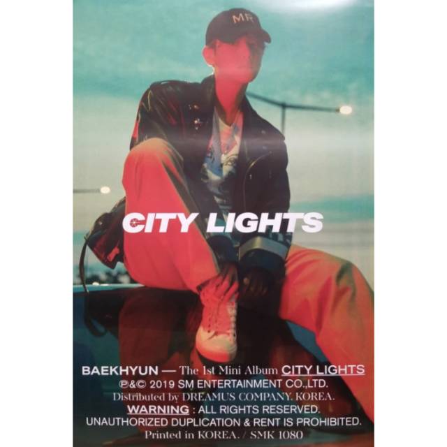 POSTER BAEKHYUN CITY LIGHTS