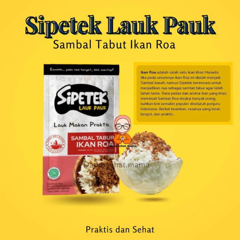 

sipetek sambal tabur ikan roa