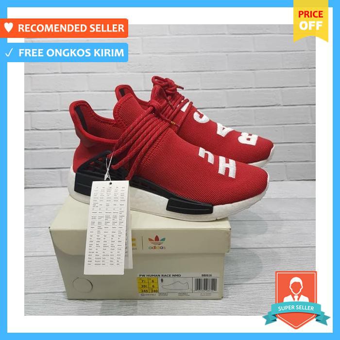 Sneakers Pria - Adidas Nmd Pw Hu Race Red Unauthorized - Sepatu Pria