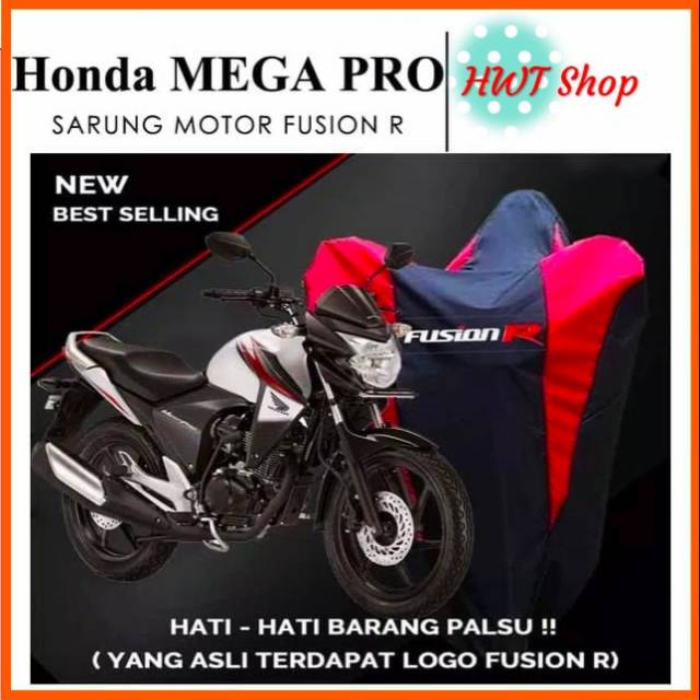 Cover Motor Honda Mega Pro - Sarung Motor Honda Mega Pro Waterproof Fusion R
