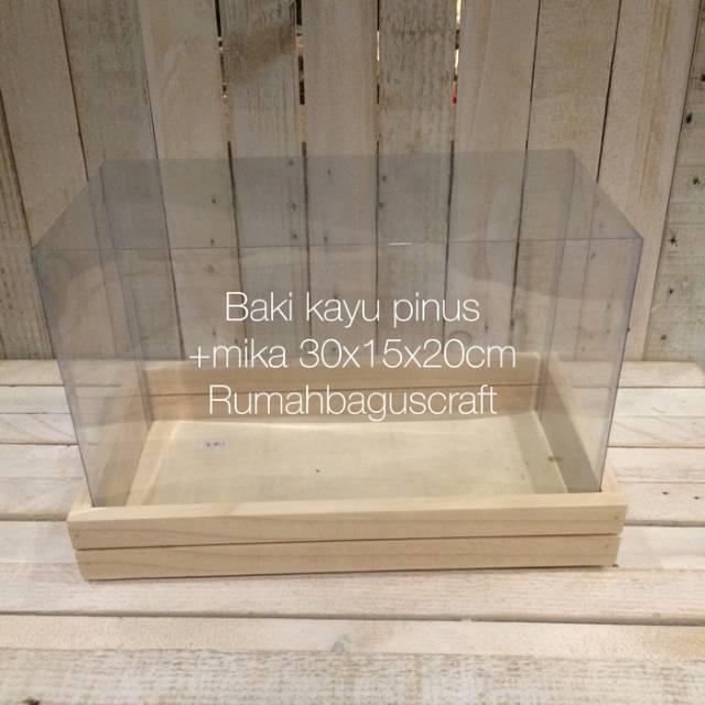 Baki kayu pinus mika buat seserahan