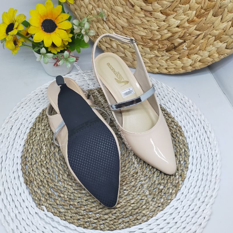 Heels wanita Lancip High heels Cream untuk Acara resmi Formal Kondangan Wisuda PD191 BRANDED