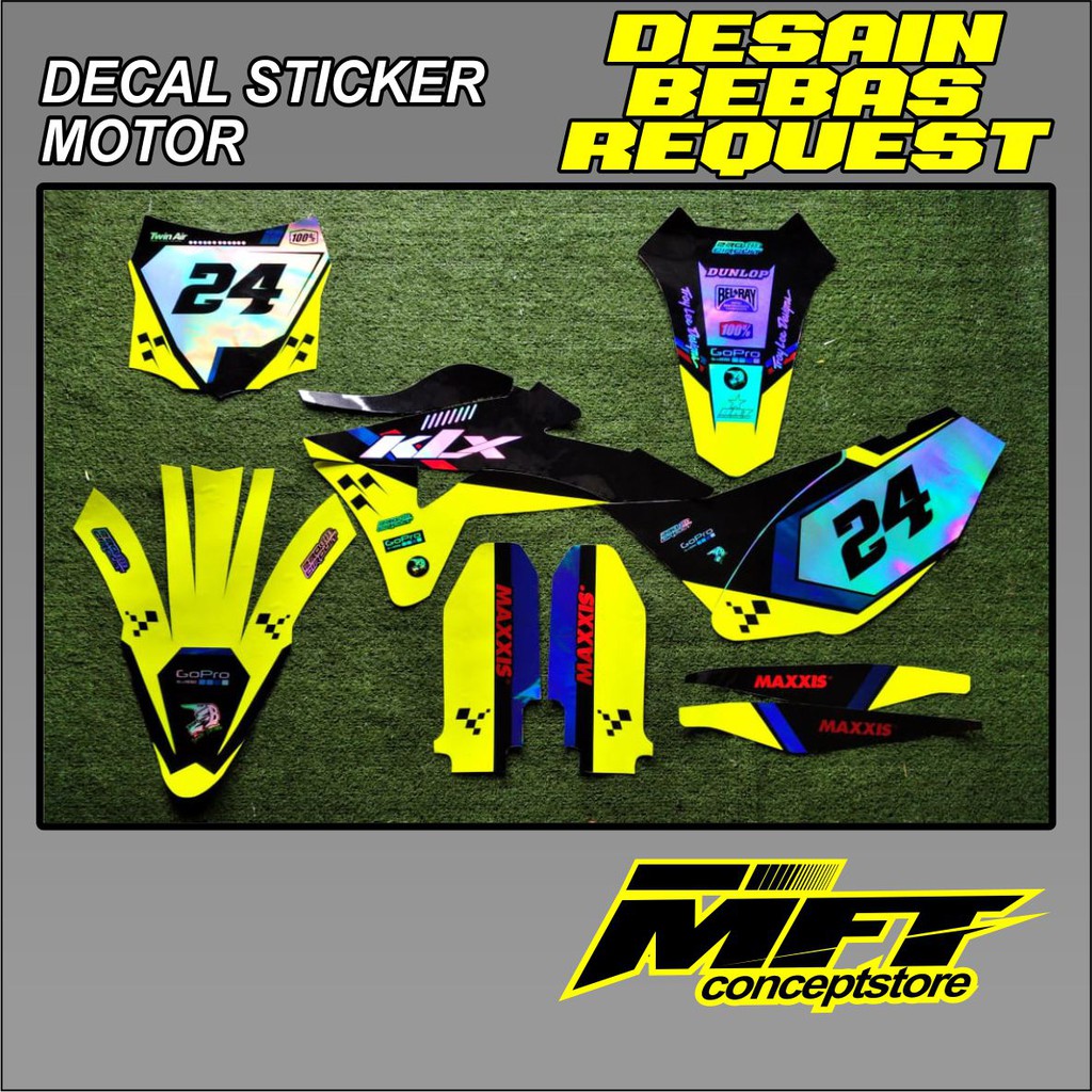 Decal KLX Gordon Orajet Kombinasi Stabilo