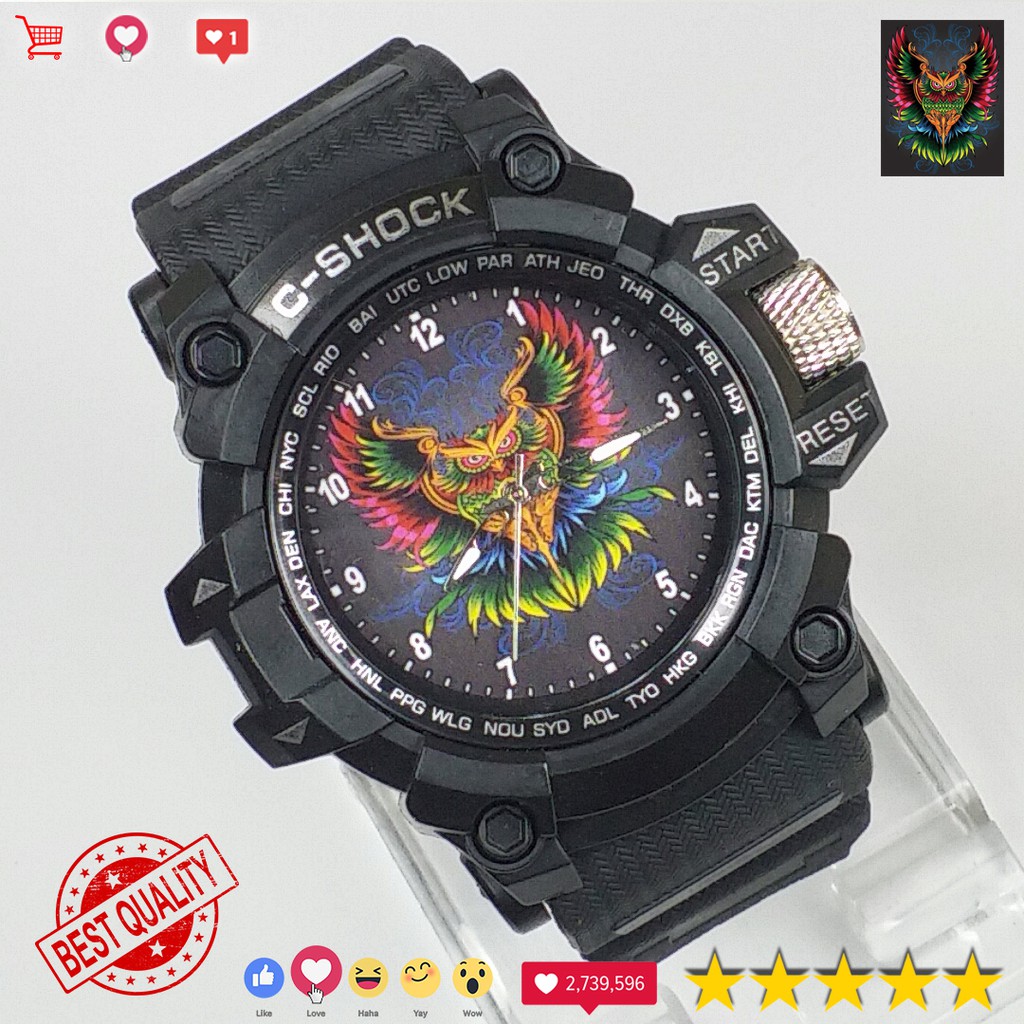 ( MANTUL ) JAM TANGAN LAMBANG BURUNG HANTU