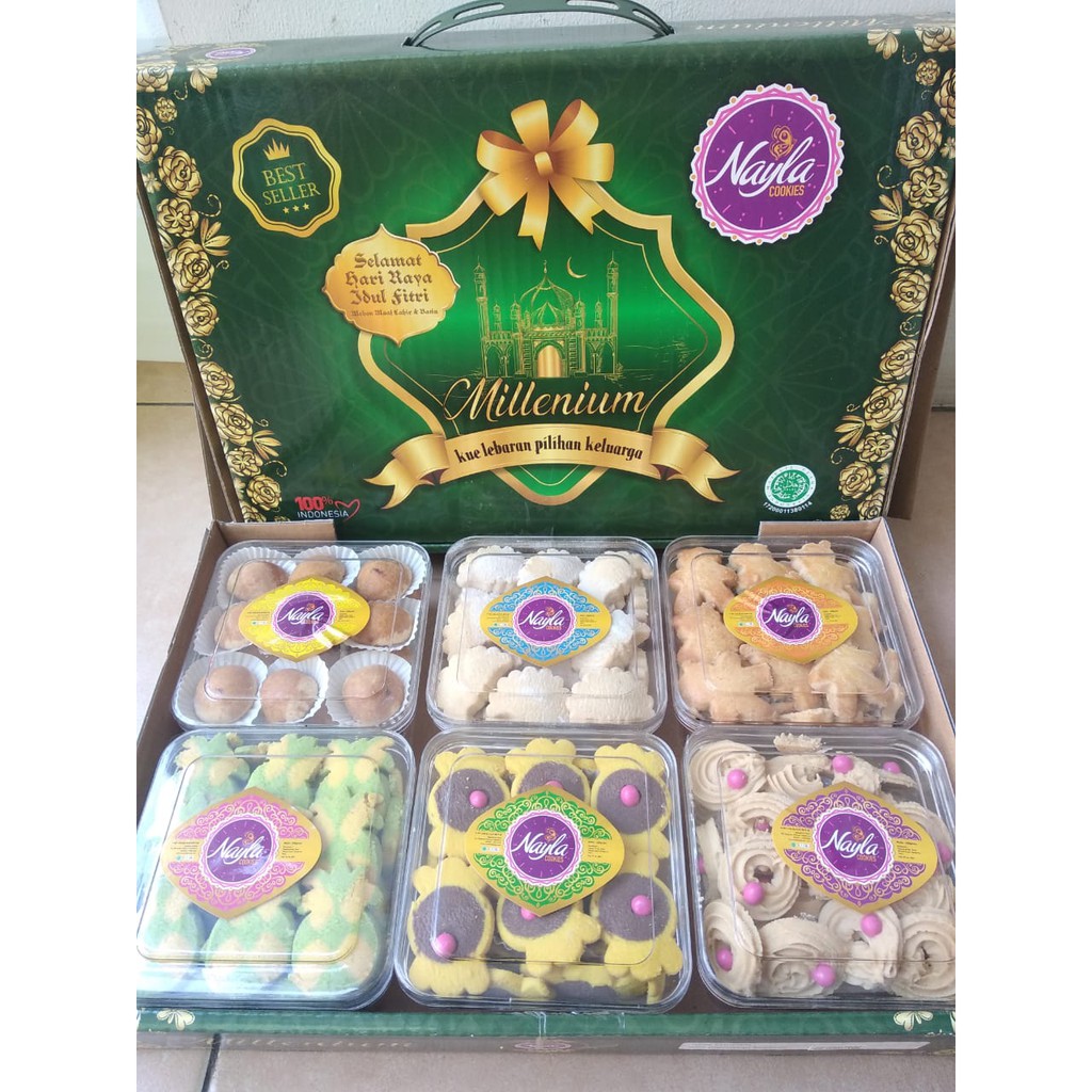 

PAKET Kue Kering Lebaran 6 toples Murah Nayla Millenium