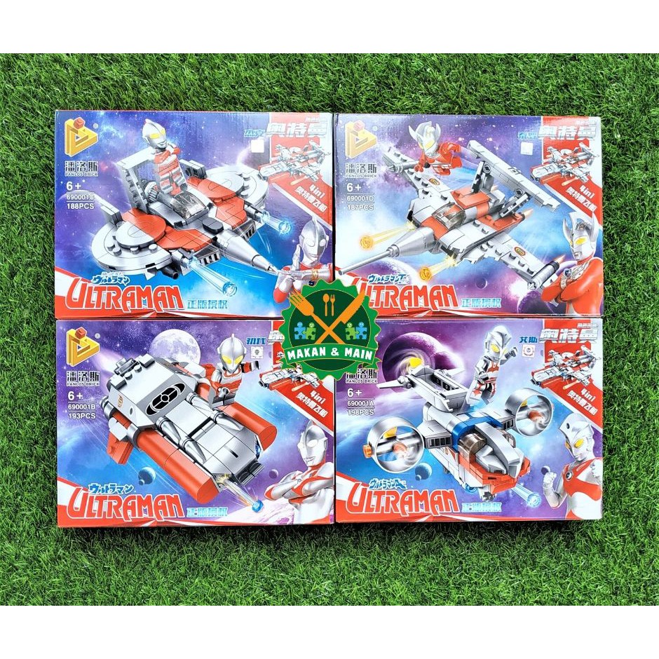  Lego  Ultraman Mainan  Anak  Laki  Miniatur Balok Susun 