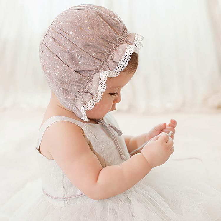 Elsa Bonnet Topi Bayi Perempuan Model Noni Belanda