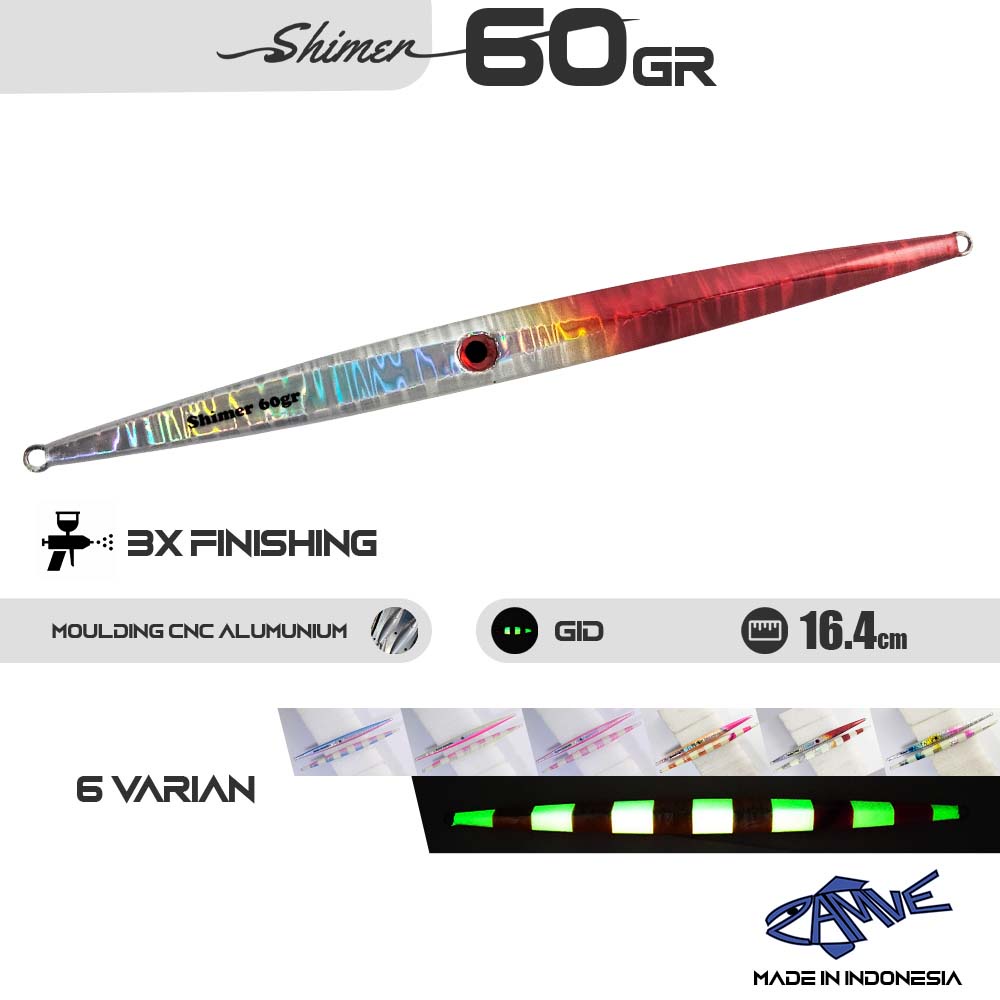 Metal Jig Zamve Shimer 60Gr Metal Jig 60Gr Metal Jig 60Gram