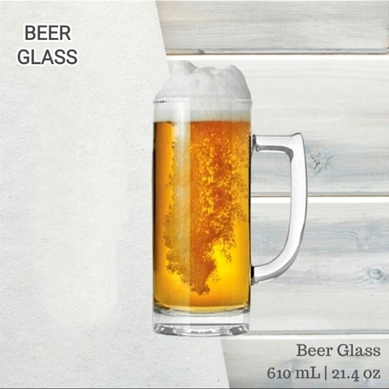 GELAS BIR BESAR 610 ML / BEER GLASS BIG JUMBO / GELAS JUS BESAR JUMBO