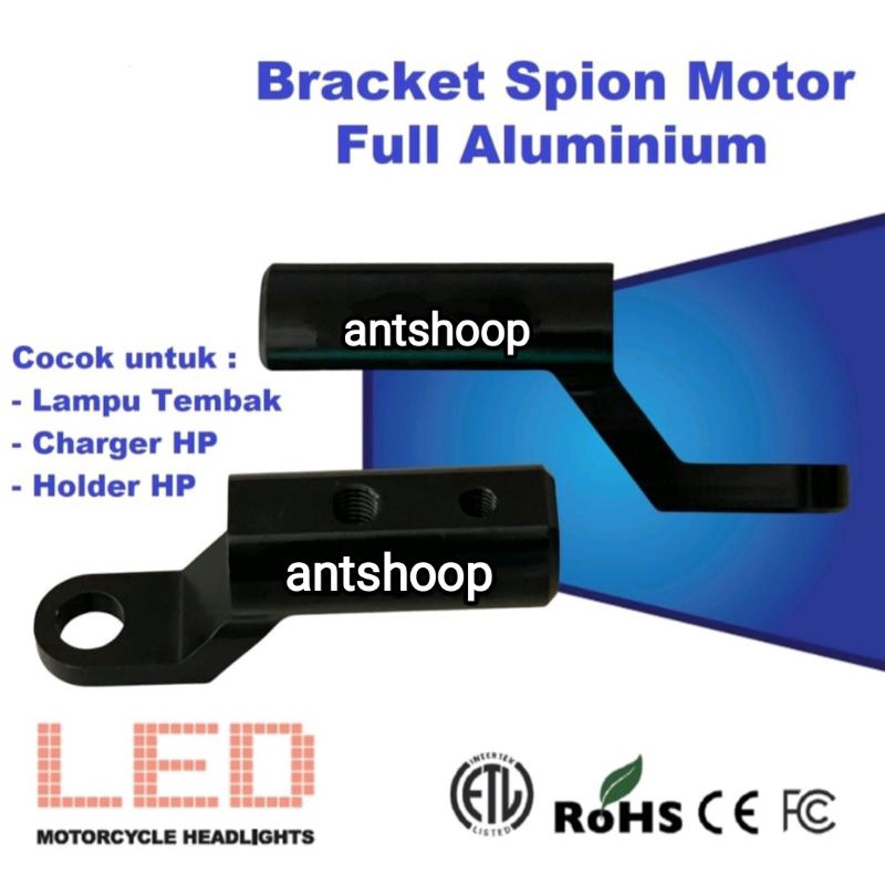 PROMO BREKET BRACKET DUDUKAN LAMPU TEMBAK HOLDER HP BRAKET SPION MOTOR BREKET CHARGER HP BREKET LED BAR STAND ANTSHOOP