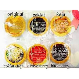 Pie Susu DHIAN (isi 10 pcs) Pie susu bali asli camilan khas bali oleh oleh bali-Pie Susu Mix 10pcs