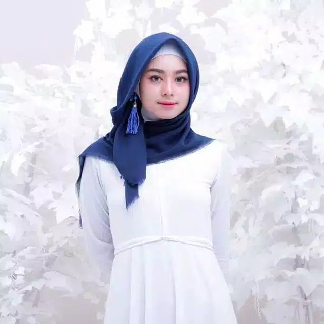 Helen_shop86  Saudia Rawis  Hijab Saudi Jilbab Katun Polos Kerudung Segiempat Rawis