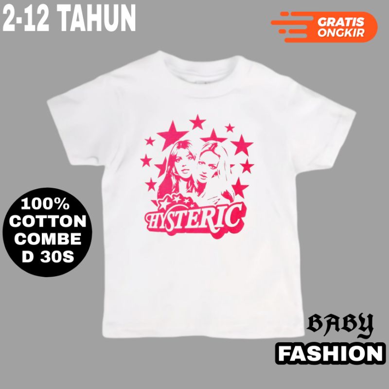 KAOS BAJU ANAK HYSTERIC Pink / TSHIRT MUSIC BABY KIDS TEE / BAYI ANAK LAKI LAKI PEREMPUAN PRIA WANIT