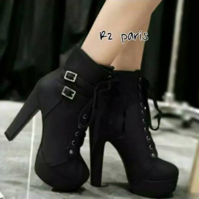 ZPT-Sepatu boot heels fashion wanit OF-37  JUAL HIGH HEALS/SEPATU BOOTS WANITA