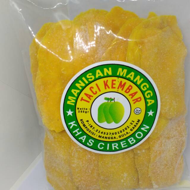 

Manisan Mangga Lebar Tabur Gula "TACI KEMBAR" Khas Cirebon Berat-250 Gram