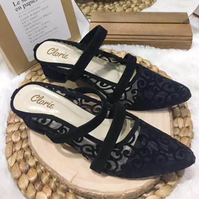 fz✯Best Product➥ SANDAL HAK TAHU BRUKAT APOLLO TINGGI 5CM BR01 Q35 ✯