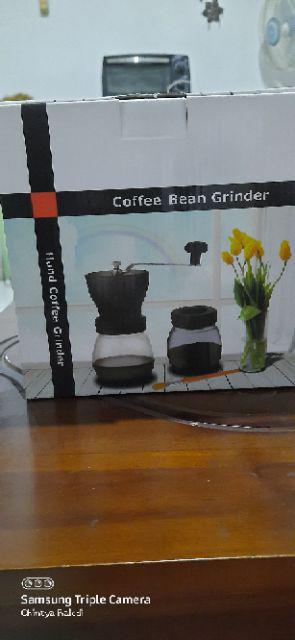 Ceramic Coffee Mill Grinder Gilingan Kopi Manual Burr Bahan Keramik