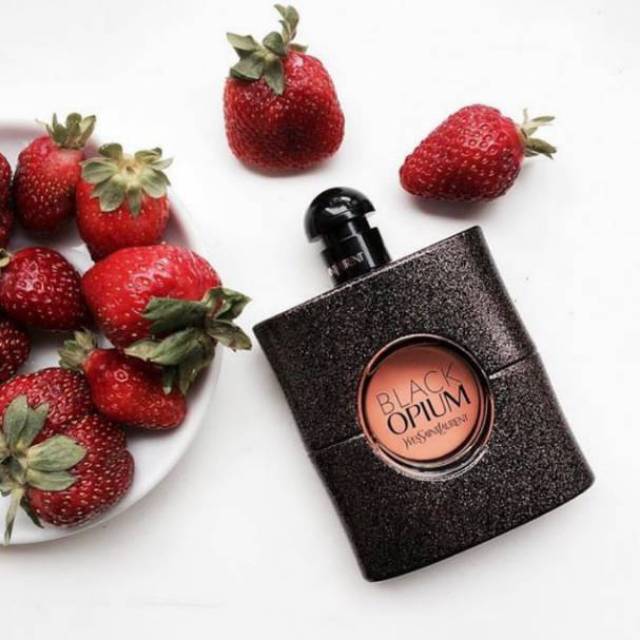 Ysl black opium glitter parfume for woman 100ml original eropa