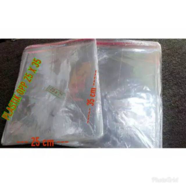  Plastik  Baju OPP Lem 25x35 Plastik  Bungkus  Baju Shopee 