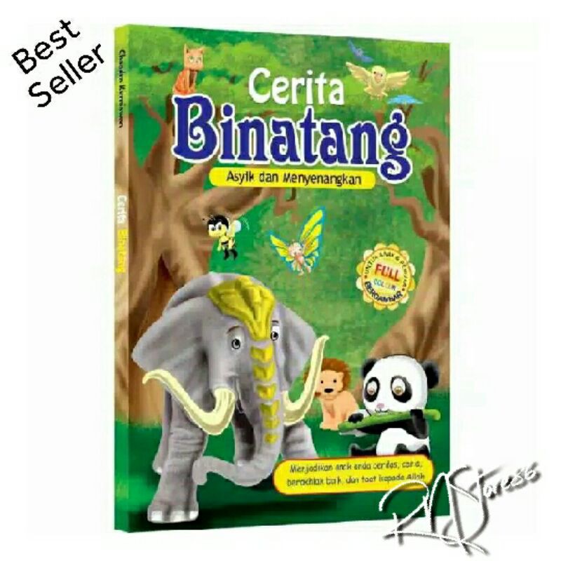 Jual Buku Cerita Binatang Untuk Anak Full Colour Bergambar Animal Story ...