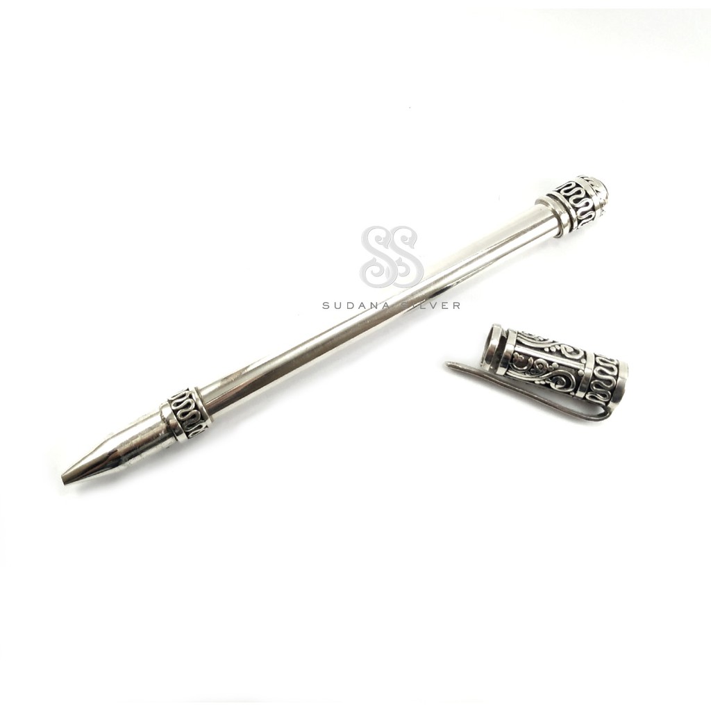 

Pulpen Perak Pen Alat Tulis Sudana Silver Bali Handmade