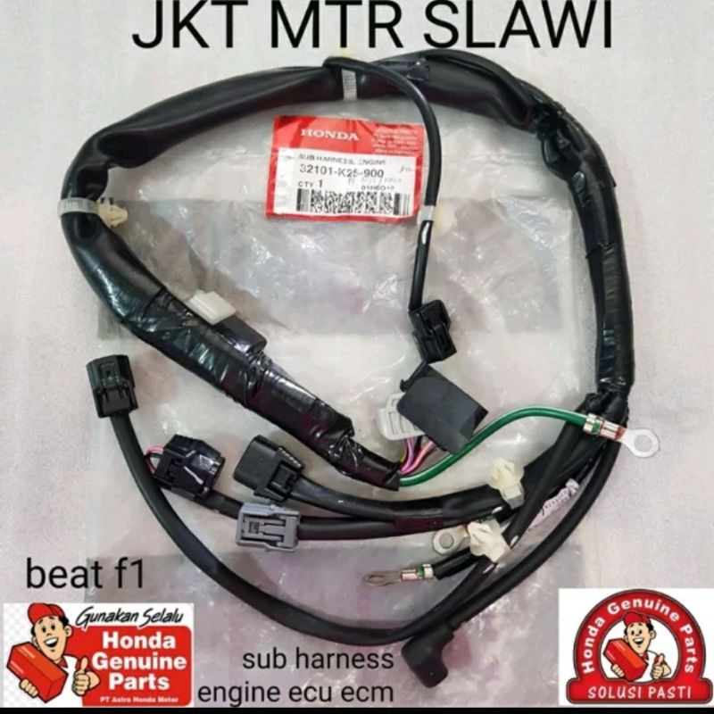 32101-K25-900 sub harness engine kabel, kabel body ecu beat f1 starter kasar ori ahm