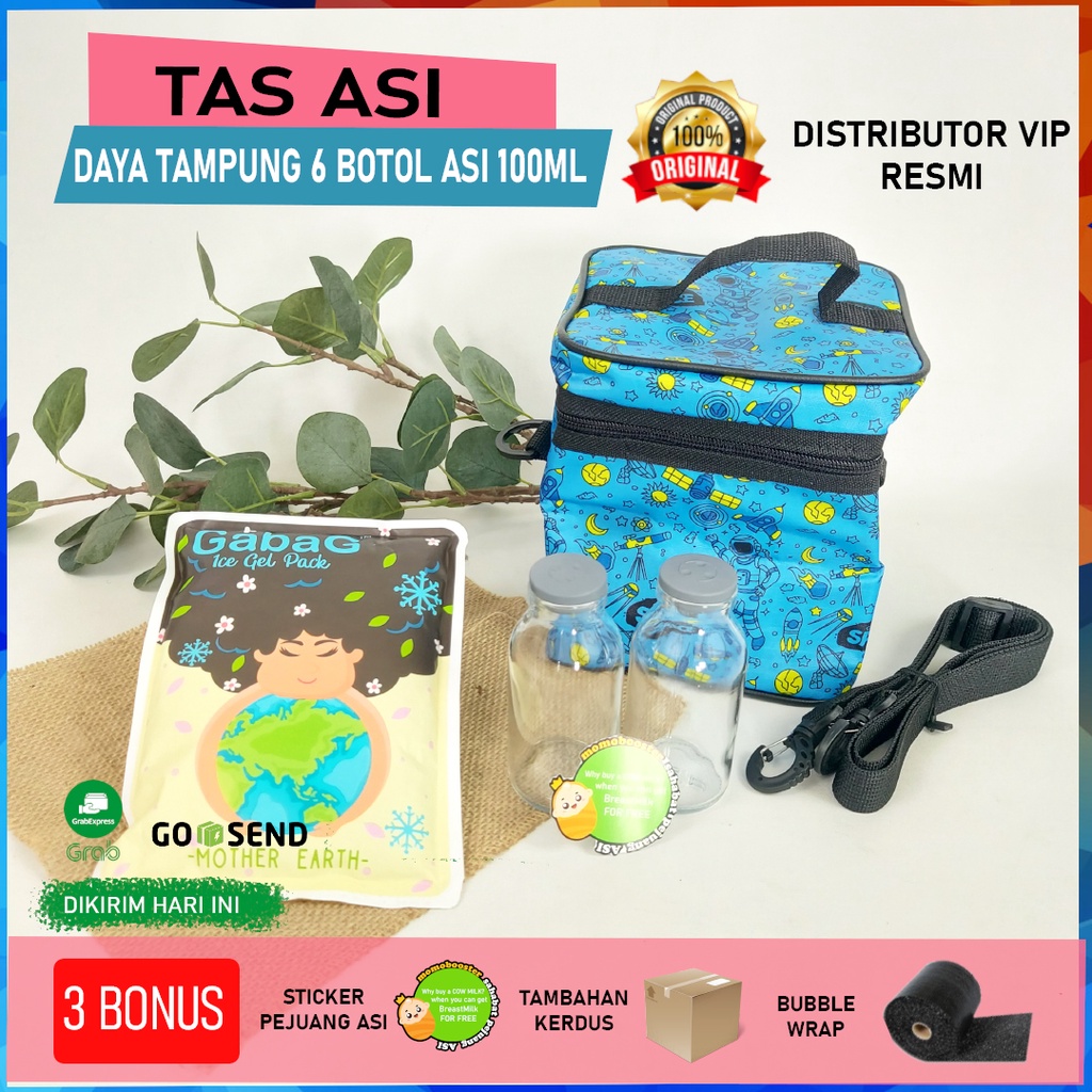 Tas Penyimpan ASI / Cooler Bag Ice Gell 500gram Botol ASI Kantong ASI